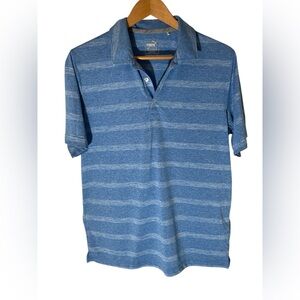 E3- Mens Small - Puma - Blue and White Polo Shirt Casual Knit